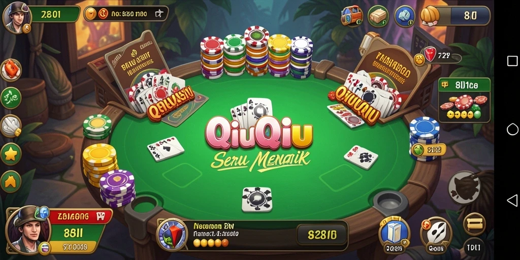 Tampilan menarik gameplay QiuQiu di 8II.