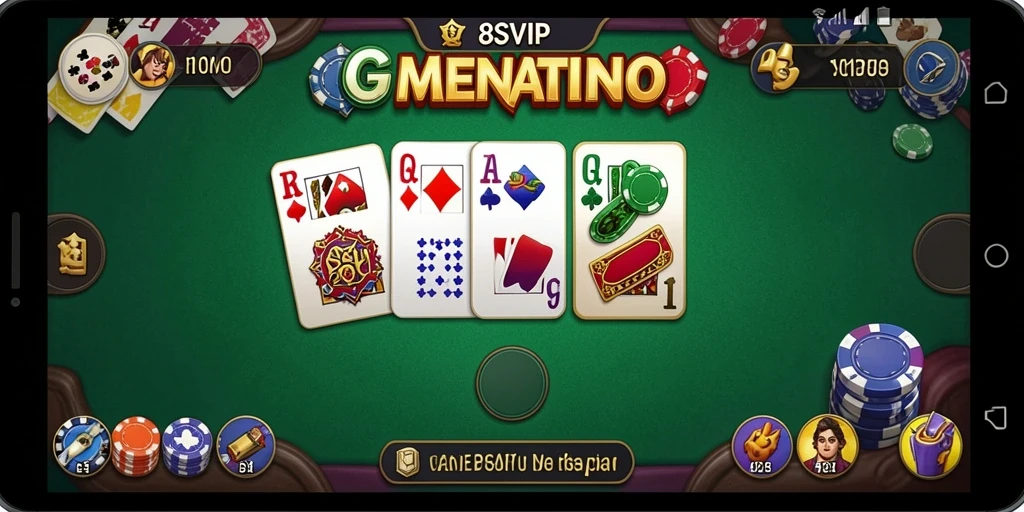 Screenshot utama 8SVIP menampilkan gameplay Domino yang seru.