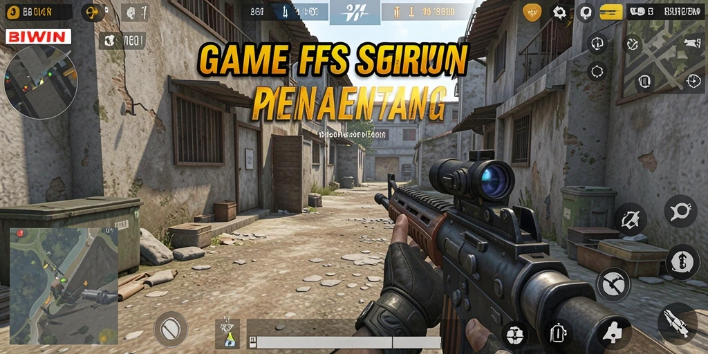 Tampilan gameplay <strong>BIWIN</strong> saat pertempuran intens dengan grafis menawan.