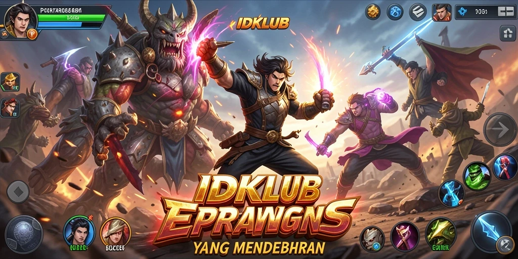Gameplay mendebarkan dalam pertarungan epik di IDKLUB.