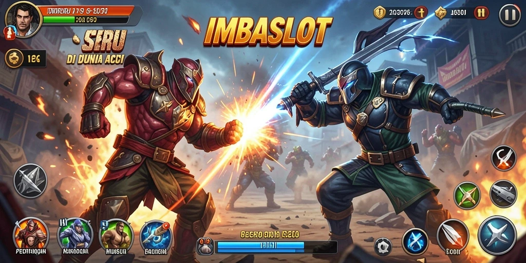 Tampilan menegangkan saat bertarung di IMBASLOT.